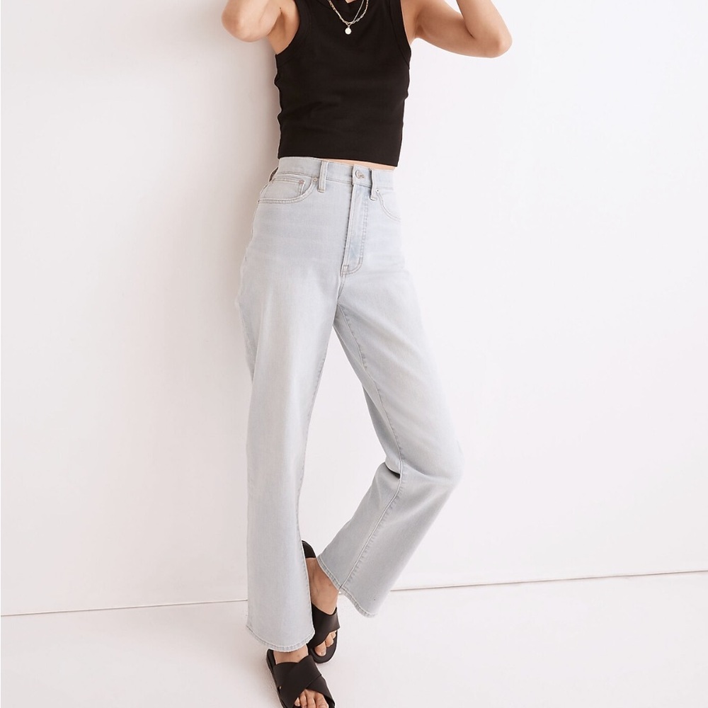 Madewell - The Perfect Vintage Straight Jean in mosedale wash - 25 tall
